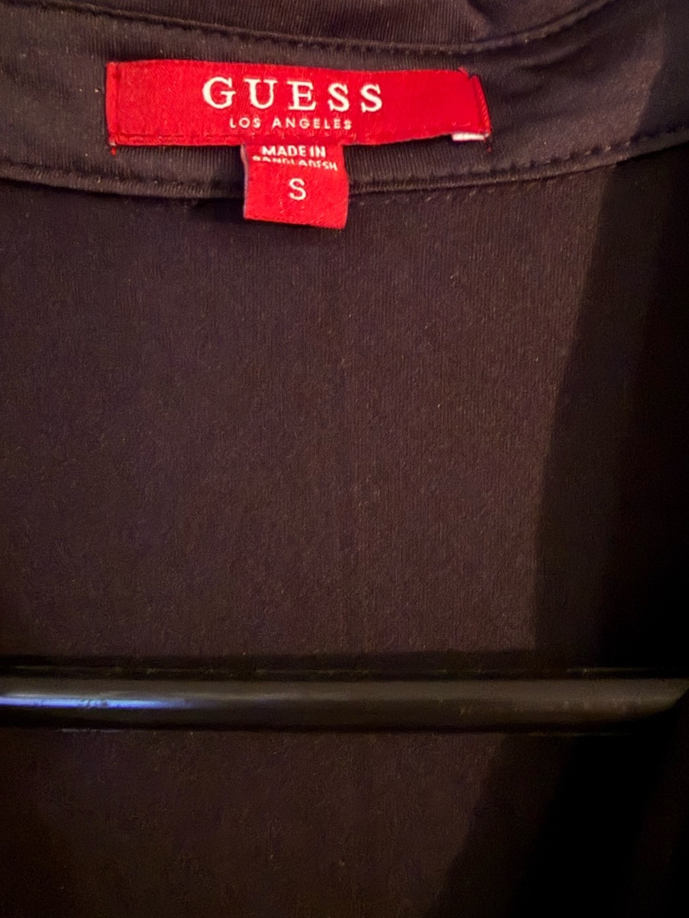 Guess Black Button-Front Ruched Mini Dress - Picture 5 of 5